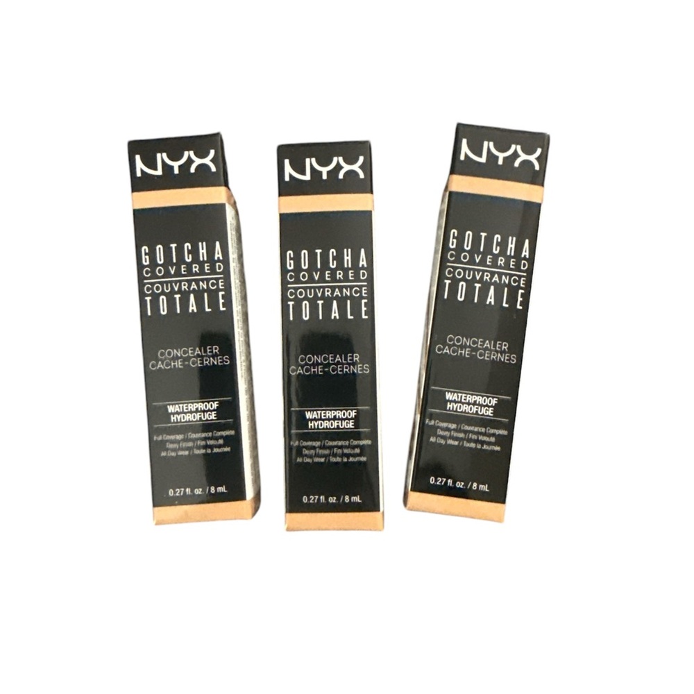 NYX Gotcha Covered Concealer - Tan - Pack of 3 New in Box
